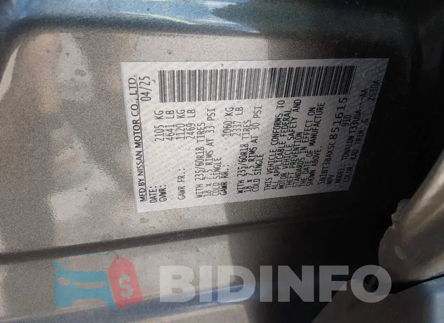 5N1BT3BAXSC851615 Photo# 9