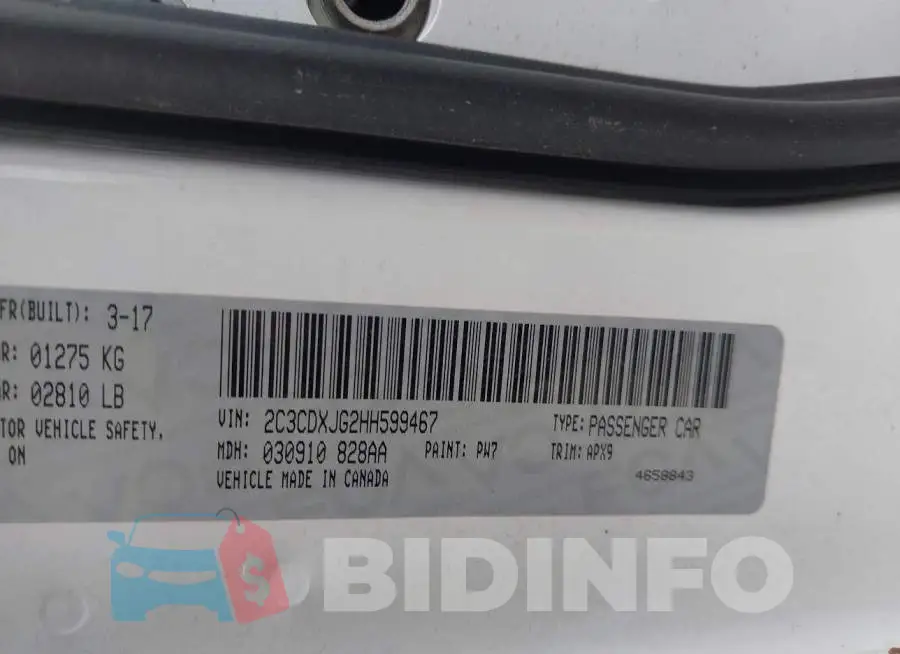 2C3CDXJG2HH599467 Photo# 9
