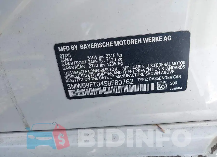 3MW69FT04S8F80762 Photo# 6