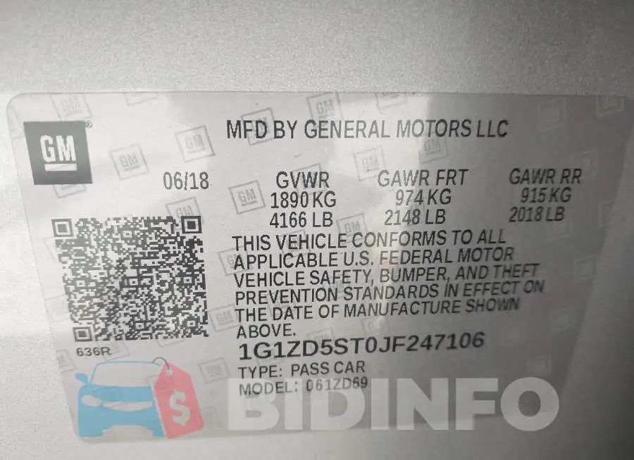 1G1ZD5ST0JF247106 Photo# 9