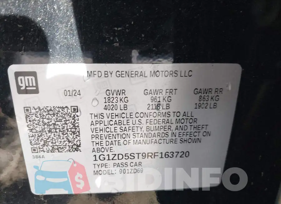 1G1ZD5ST9RF163720 Photo# 9