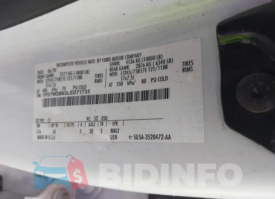 1FD7W2B63LED71733 Photo# 9