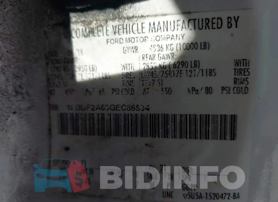 1FDBF2A68GEC86534 Photo# 9