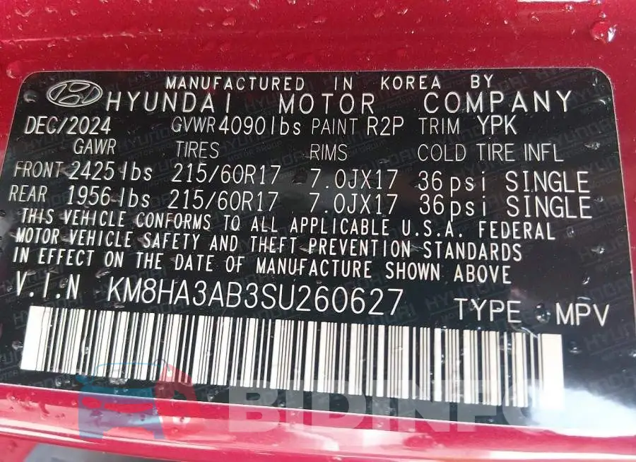 KM8HA3AB3SU260627 Photo# 9