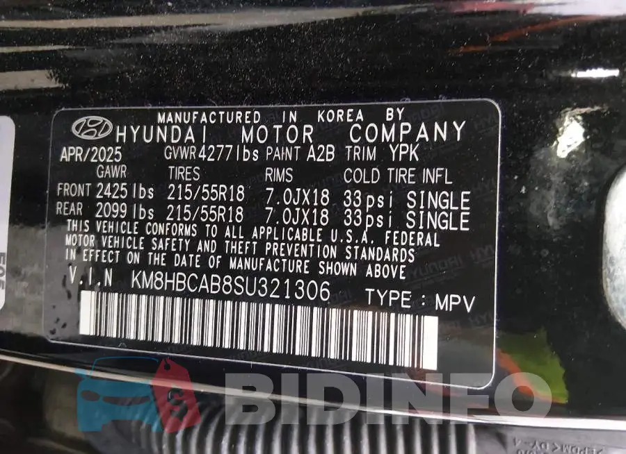 KM8HBCAB8SU321306 Photo# 9