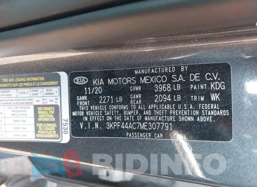 3KPF44AC7ME307791 Photo# 9