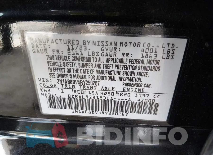 3N1AB8DV4RY250267 Photo# 9