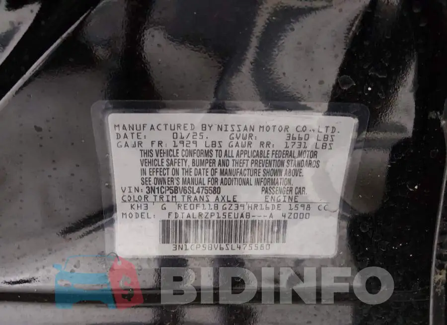 3N1CP5BV6SL475580 Photo# 9
