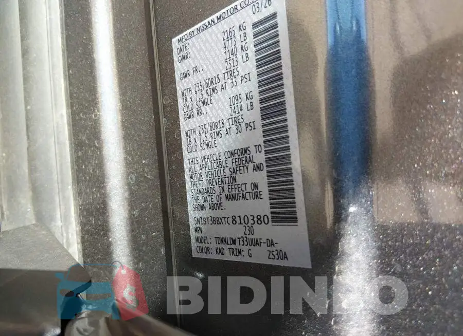 5N1BT3BBXTC810380 Photo# 9