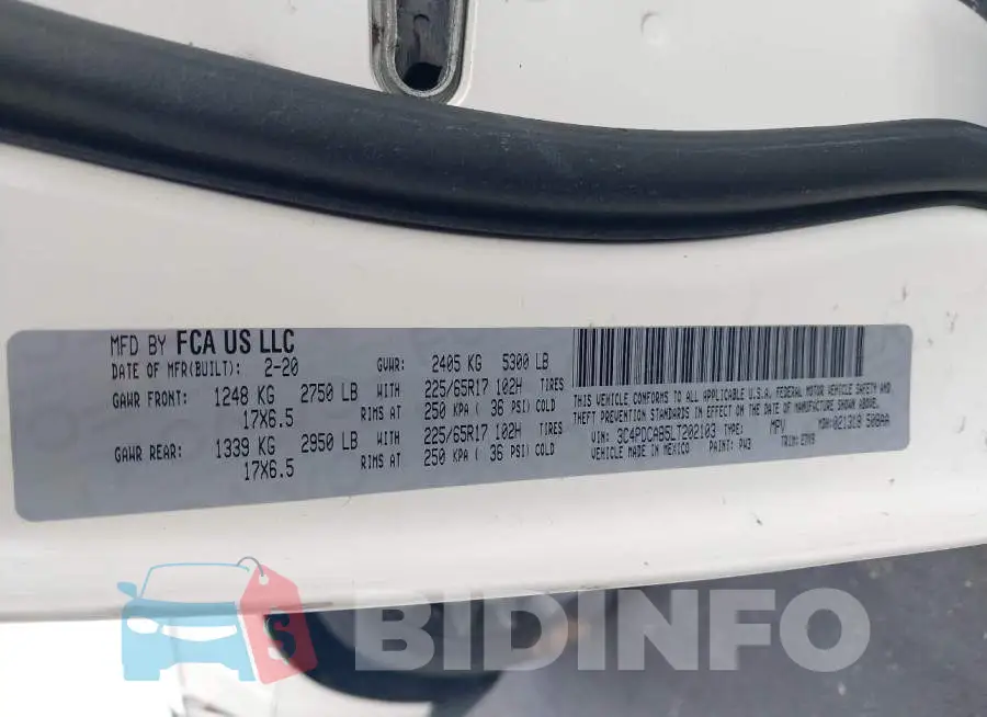 3C4PDCAB5LT202103 Photo# 9