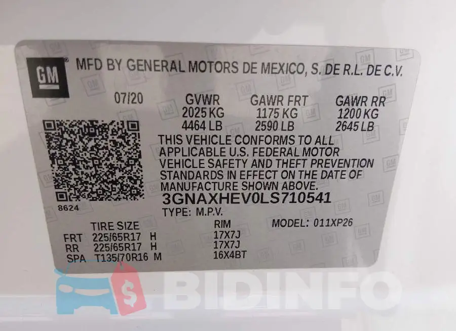 3GNAXHEV0LS710541 Photo# 7
