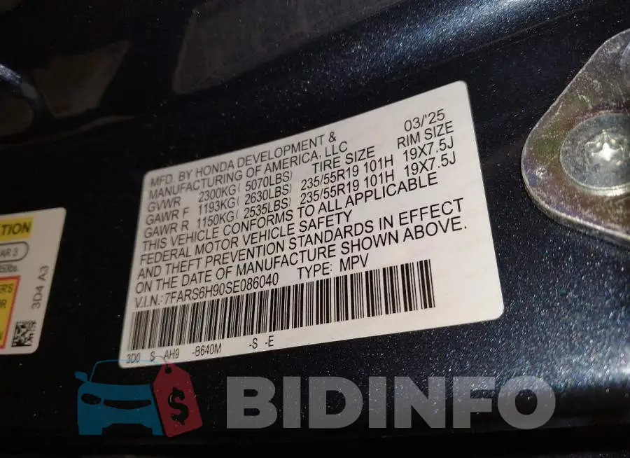 7FARS6H90SE086040 Photo# 7