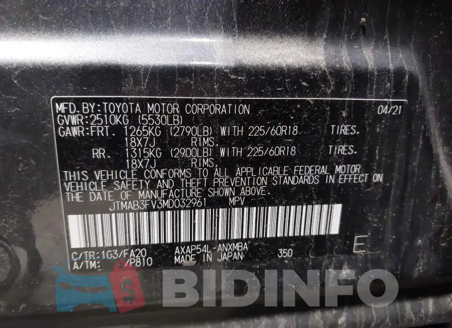 JTMAB3FV3MD032961 Photo# 9