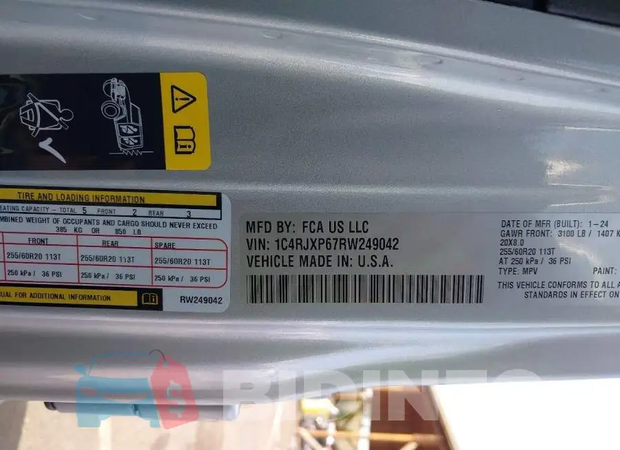 1C4RJXP67RW249042 Photo# 9