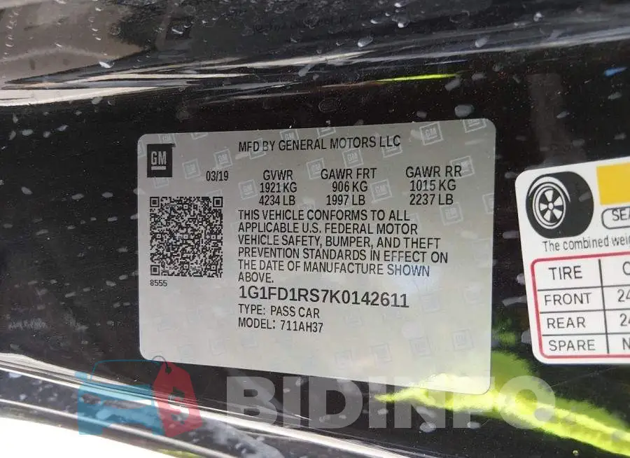 1G1FD1RS7K0142611 Photo# 9