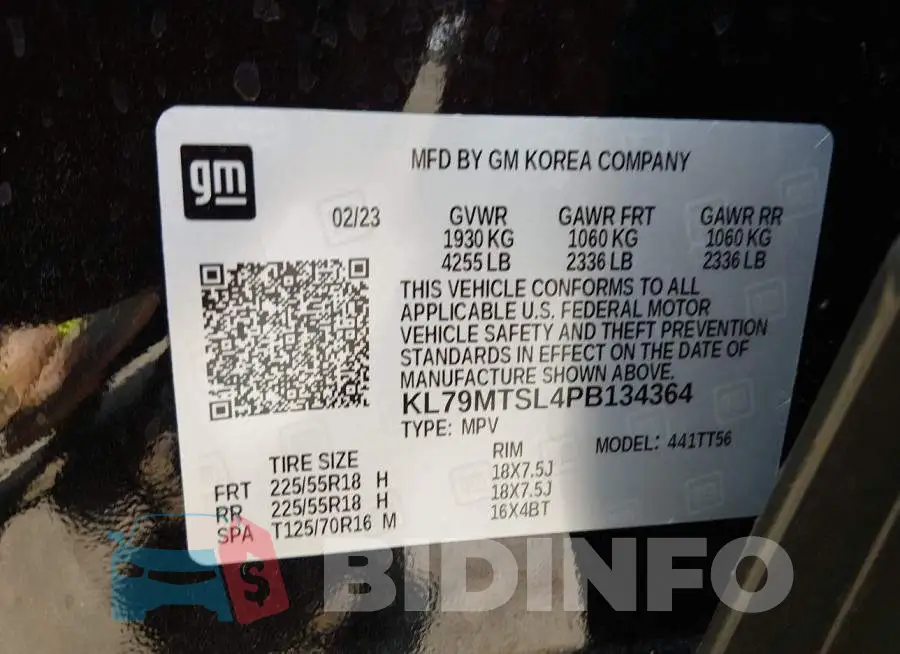 KL79MTSL4PB134364 Photo# 9