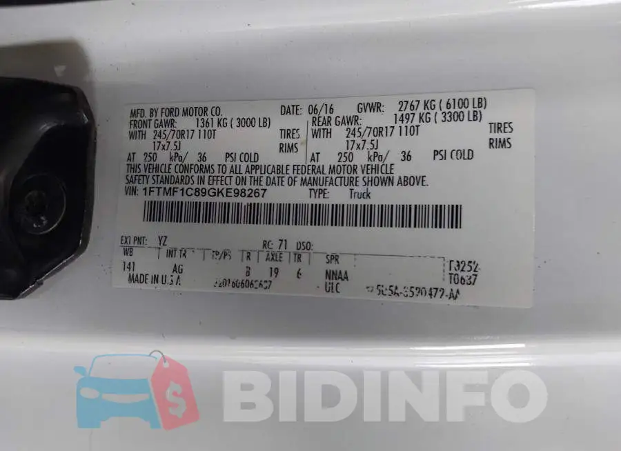 1FTMF1C89GKE98267 Photo# 9