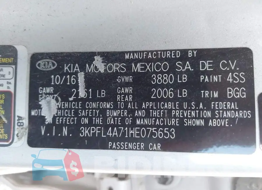 3KPFL4A71HE075653 Photo# 9