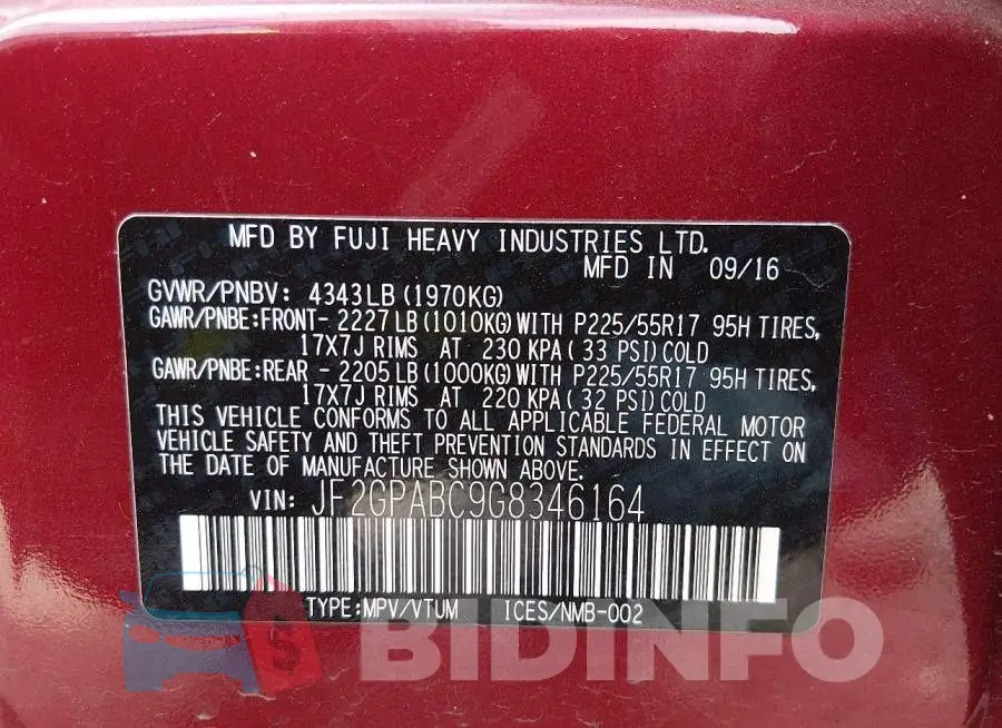 JF2GPABC9G8346164 Photo# 9