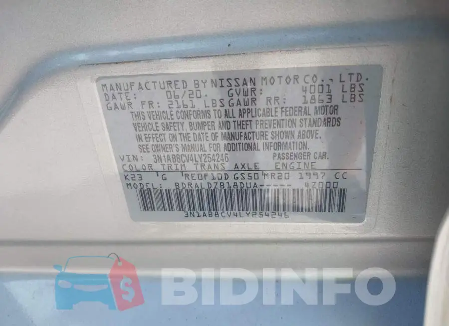 3N1AB8CV4LY254246 Photo# 9