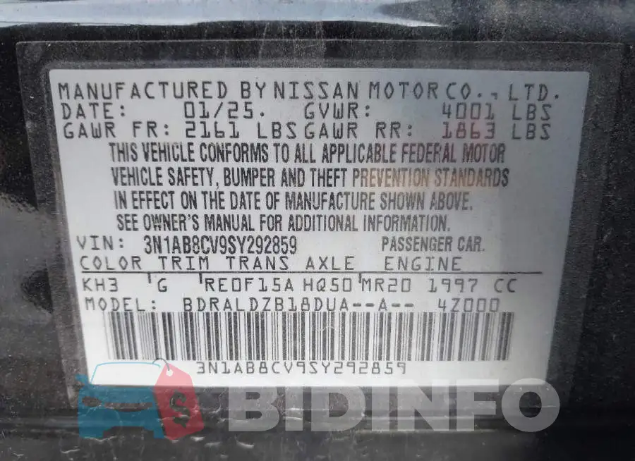 3N1AB8CV9SY292859 Photo# 9