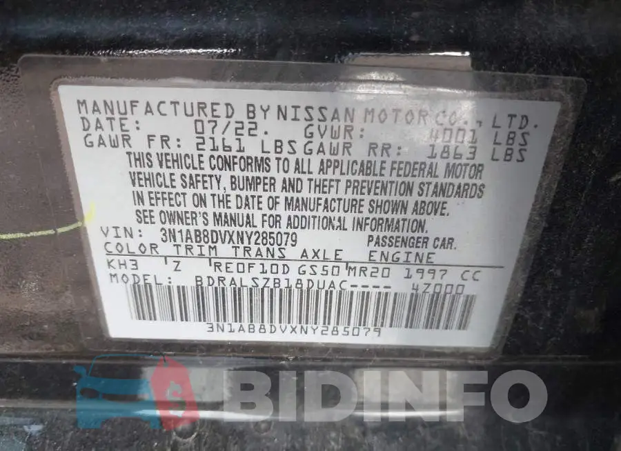 3N1AB8DVXNY285079 Photo# 9