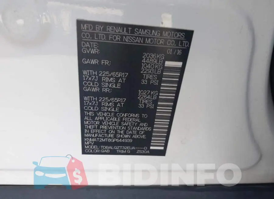 KNMAT2MT8GP644939 Photo# 9