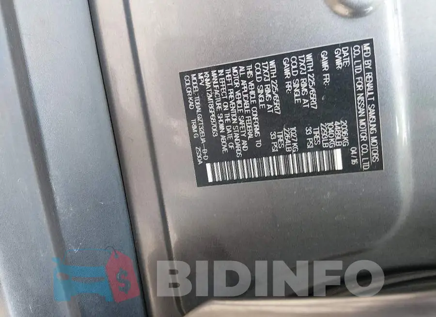 KNMAT2MT8GP687063 Photo# 9
