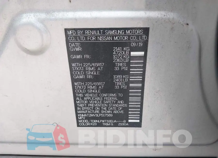 KNMAT2MV3LP517589 Photo# 9