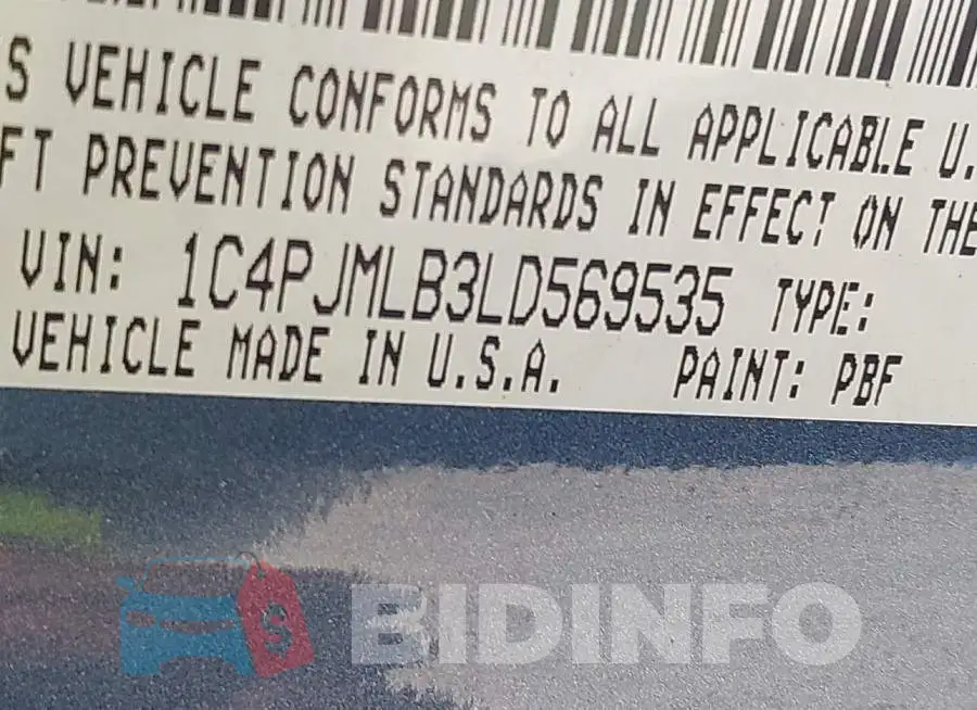 1C4PJMLB3LD569535 Photo# 9