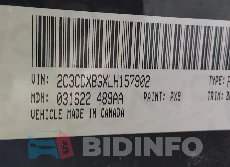2C3CDXBGXLH157902 Photo# 9