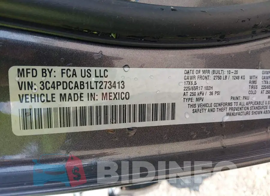 3C4PDCAB1LT273413 Photo# 9