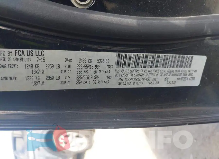 3C4PDCGB3GT107035 Photo# 9