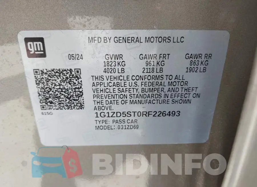 1G1ZD5ST0RF226493 Photo# 9