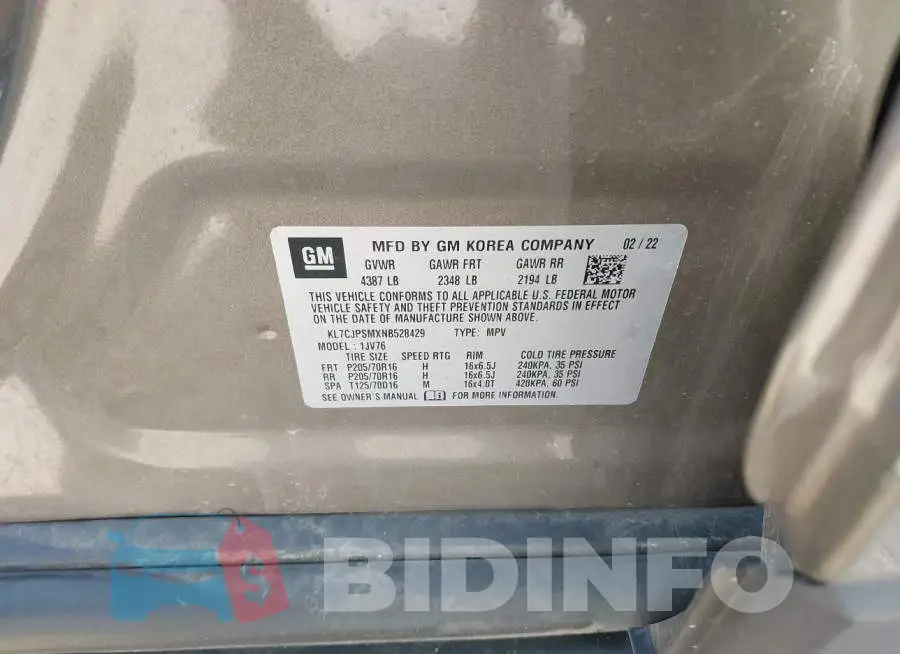 KL7CJPSMXNB528429 Photo# 9