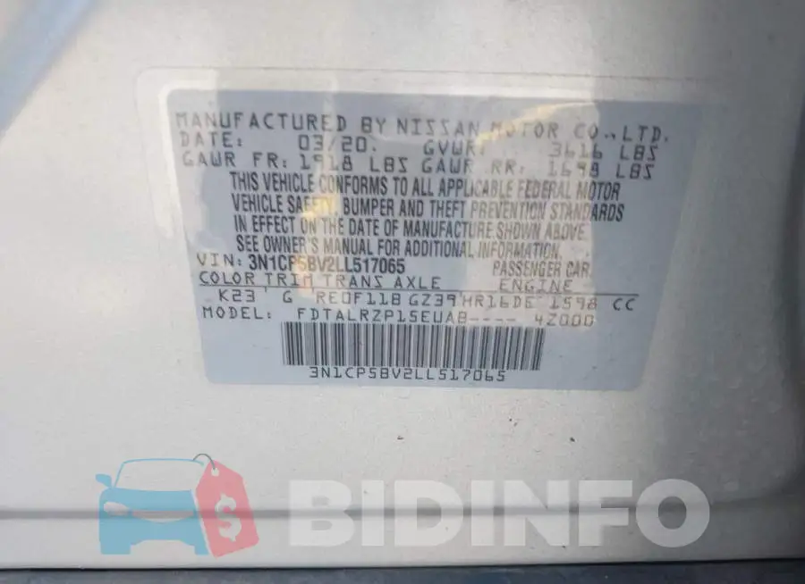 3N1CP5BV2LL517065 Photo# 9