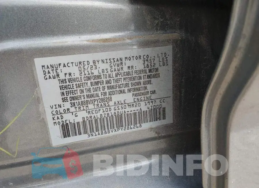 3N1AB8BVXPY286268 Photo# 9