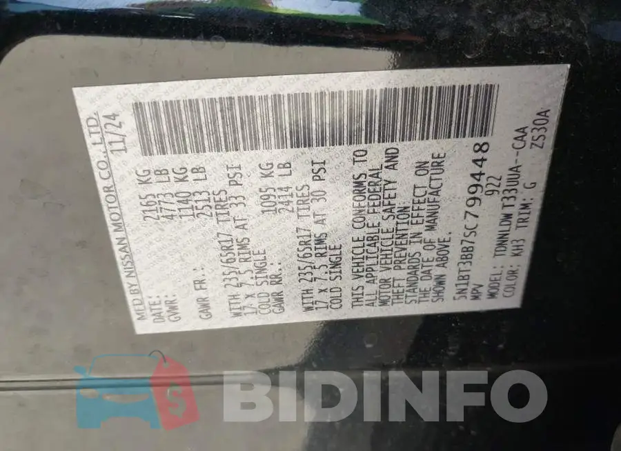 5N1BT3BB7SC799448 Photo# 9