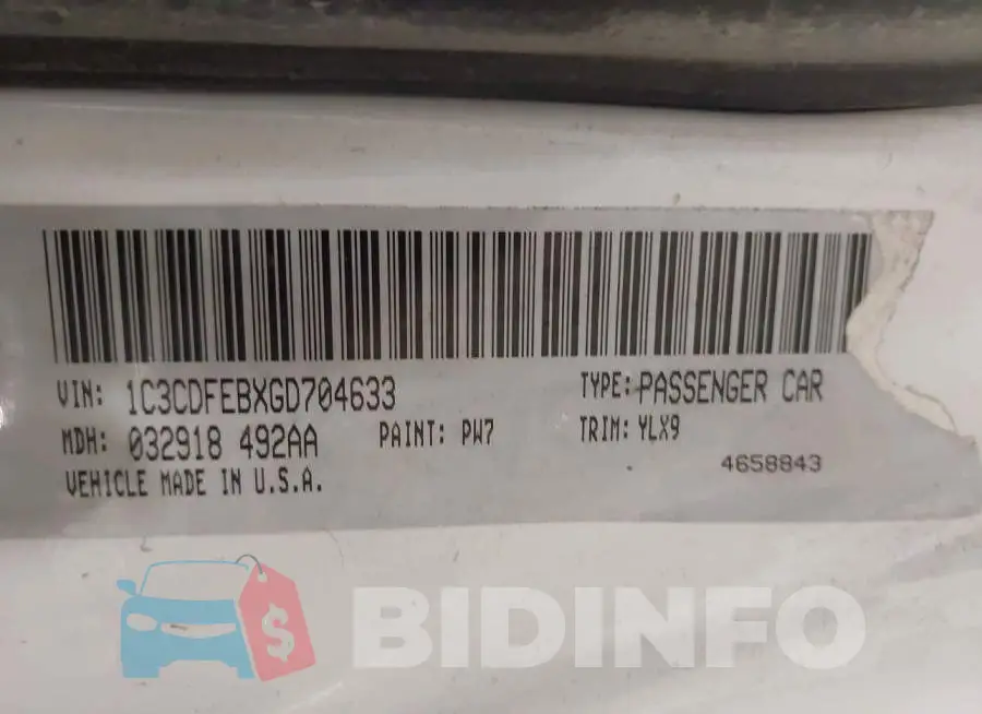 1C3CDFEBXGD704633 Photo# 9