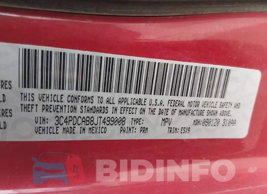 3C4PDCAB8JT499008 Photo# 9