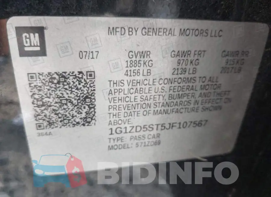 1G1ZD5ST5JF107567 Photo# 9