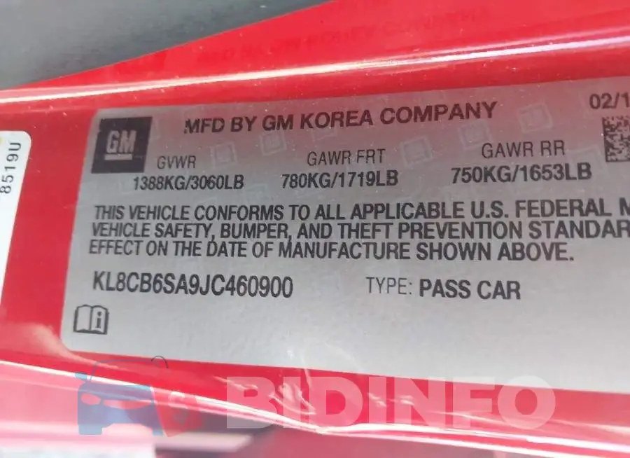 KL8CB6SA9JC460900 Photo# 8