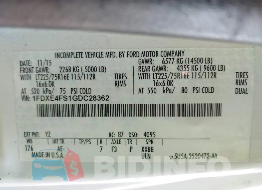 1FDXE4FS1GDC28362 Photo# 8