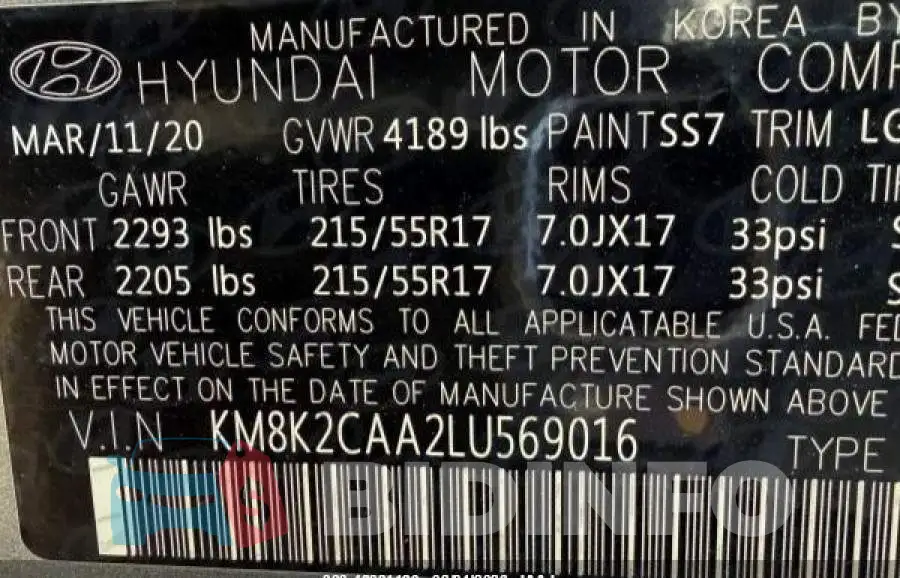KM8K2CAA2LU569016 Photo# 8