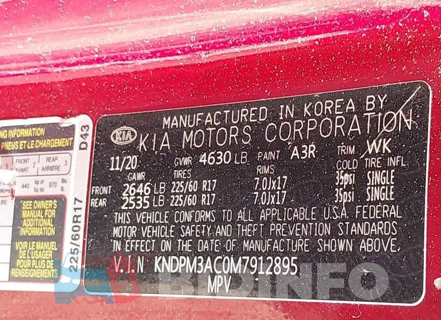 KNDPM3AC0M7912895 Photo# 9