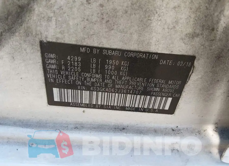 4S3GKAD62J3614707 Photo# 9