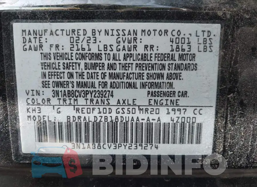 3N1AB8CV3PY239274 Photo# 9