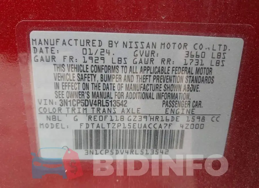 3N1CP5DV4RL513542 Photo# 9