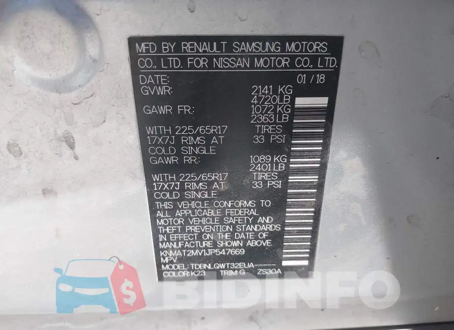KNMAT2MV1JP547669 Photo# 9