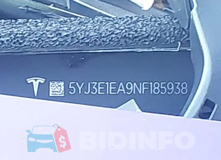 5YJ3E1EA9NF185938 Photo# 9